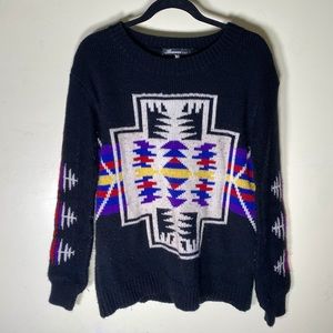 Vintage southwestern print sweater